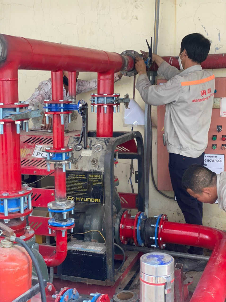 Bảo trì cụm bơm chữa cháy