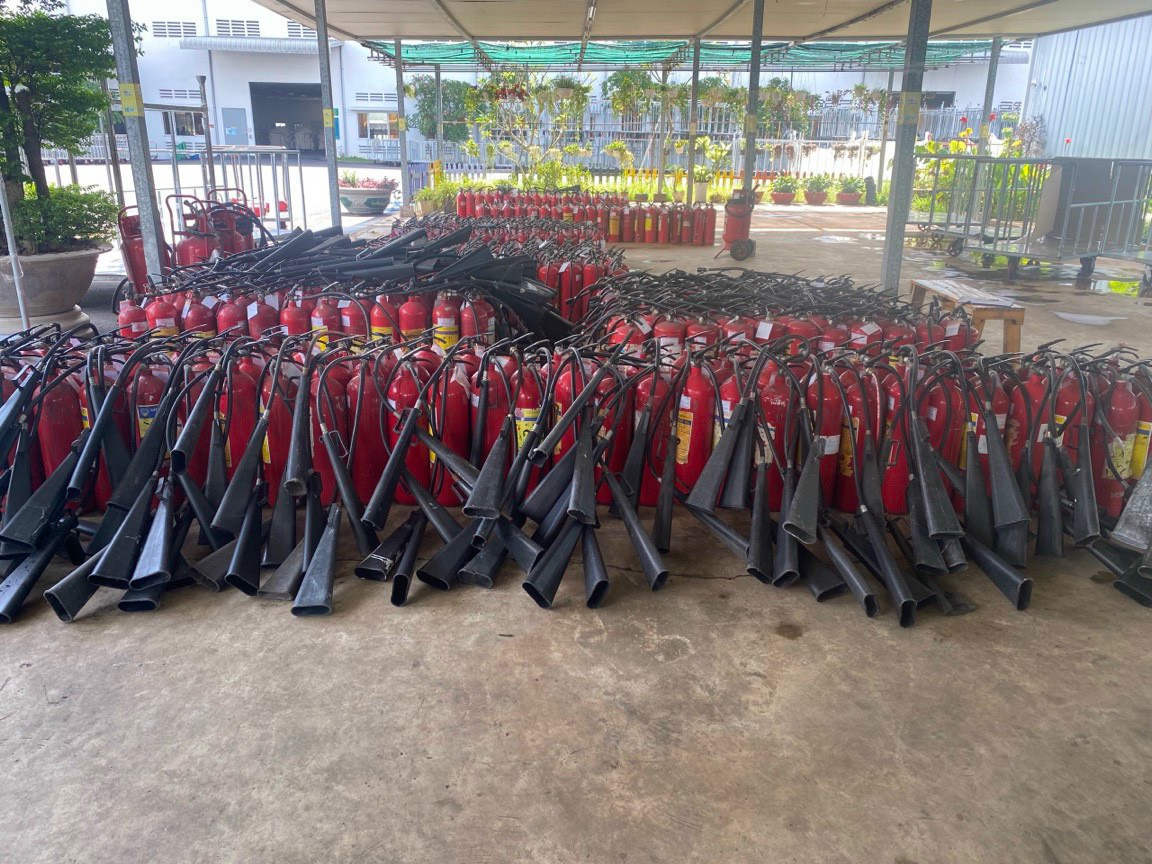Nạp bình chữa cháy chuyên nghiệp